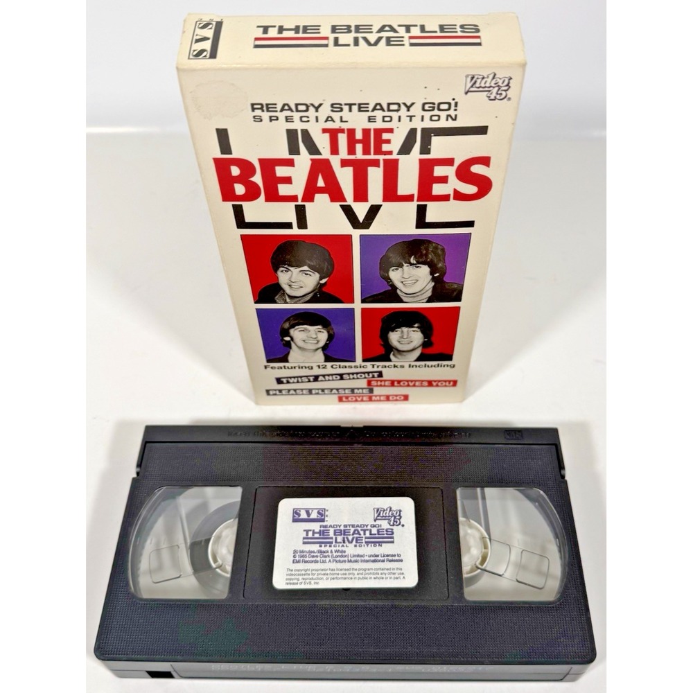 The Beatles Live Ready Steady Go Special Edition VHS 1985 1964 Concert Music Vid